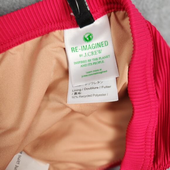 NWT J.Crew Swim Bottom Size XXS Pink BH485 Ribbed-trim hipster Bikini - Picture 5 of 9